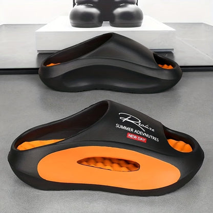 Men's EVA Cloud Slides | Thick-Soled Non-Slip Summer Slippers for Beach & Shower