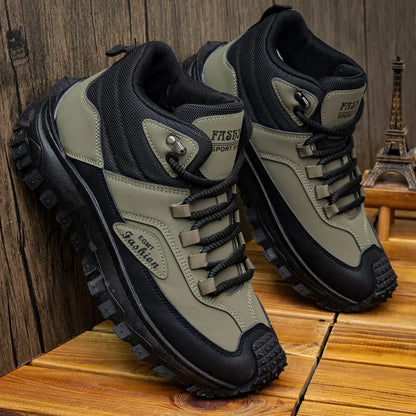 Men’s Work Hiking Boots – Waterproof, Non-Slip, Puncture and Smash Resistant, Wide Toe, Arch Support – Ideal for Daily Wear and Outdoor Adventures