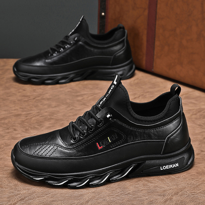 Men's Casual Fashion Orthopedic Hiking Shoes – Anti-Puncture, Anti-Collision, Non-Slip Arch Support  Leather Outdoor Sports Shoes for All-Terrain Performance