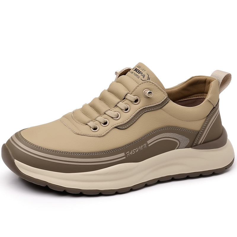 Men’s Orthopaedic Leather Slip-On Shoes – Lightweight Comfort Everyday Wear