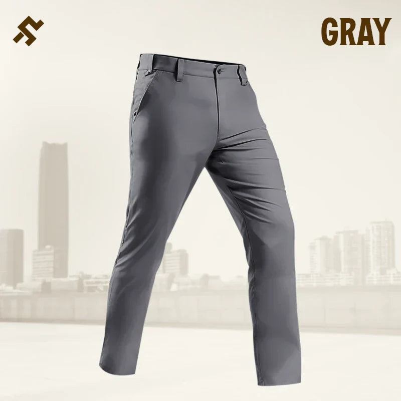 GlideActive - Men's Active Khaki Pants With Expandable Waistband