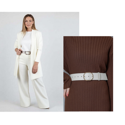 ⏳Time-Limited Special⏰Elegant 3-piece set including long cardigan, top and pants💞