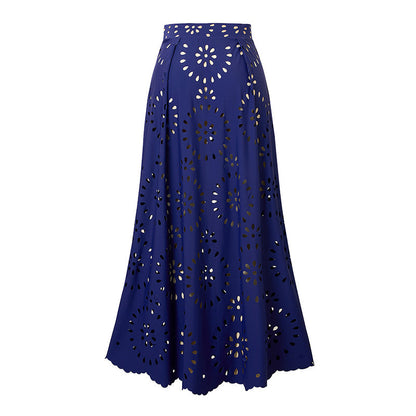 Women’s Sexy One Piece Swimsuit with Matching Swim Long Skirt