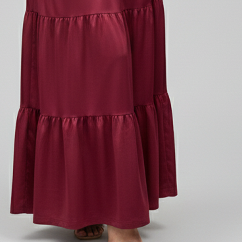 Halter Neck Crop Top & Maxi Skirt Two-Piece Set